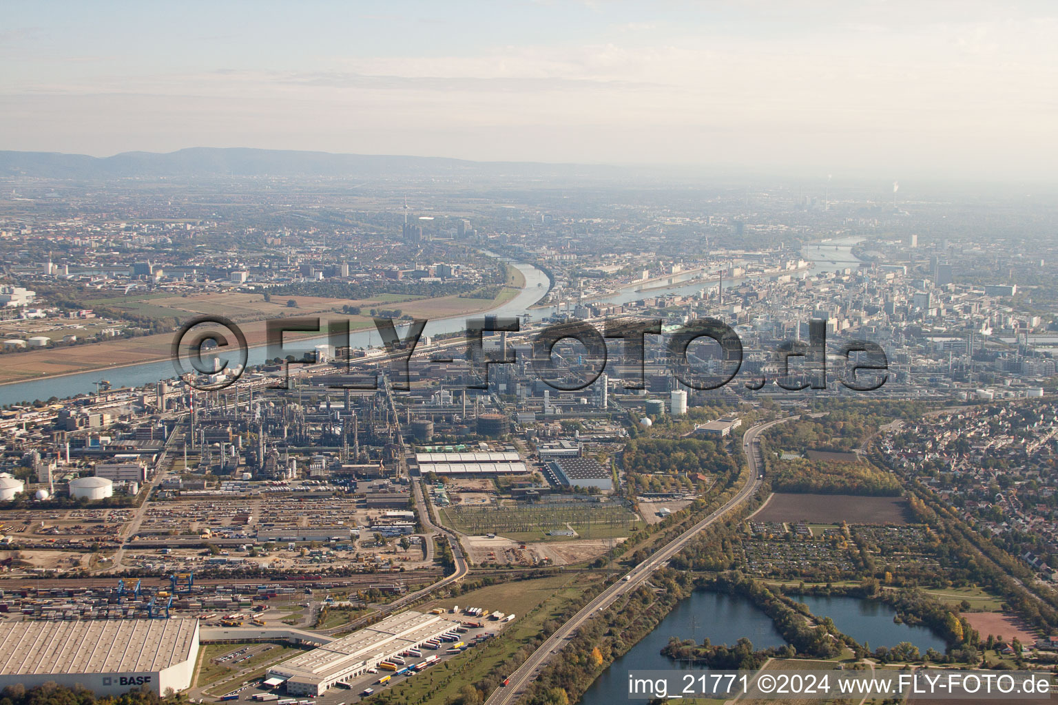 Center in the district BASF in Ludwigshafen am Rhein in the state Rhineland-Palatinate, Germany