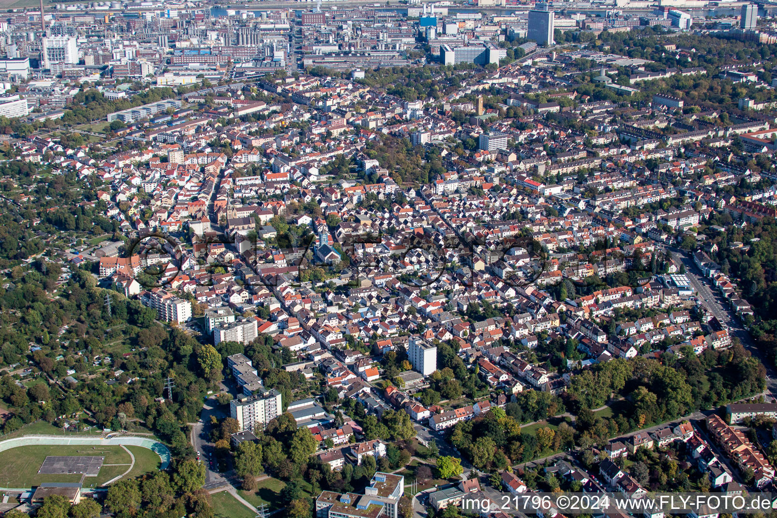 District vor of BASF in the city in the district Friesenheim in Ludwigshafen am Rhein in the state Rhineland-Palatinate, Germany