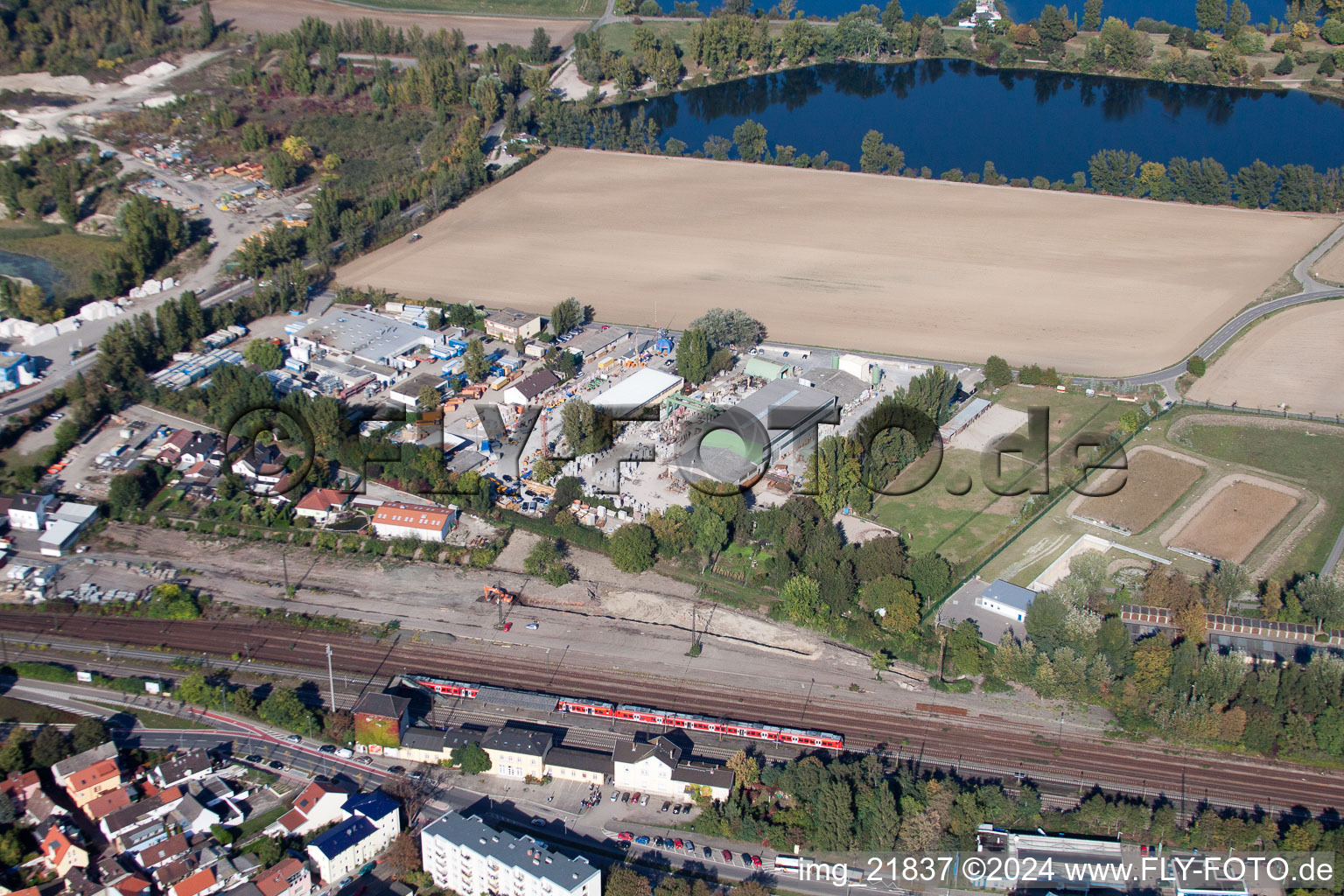 Finger Building Materials GmbH in the district Oggersheim in Ludwigshafen am Rhein in the state Rhineland-Palatinate, Germany out of the air