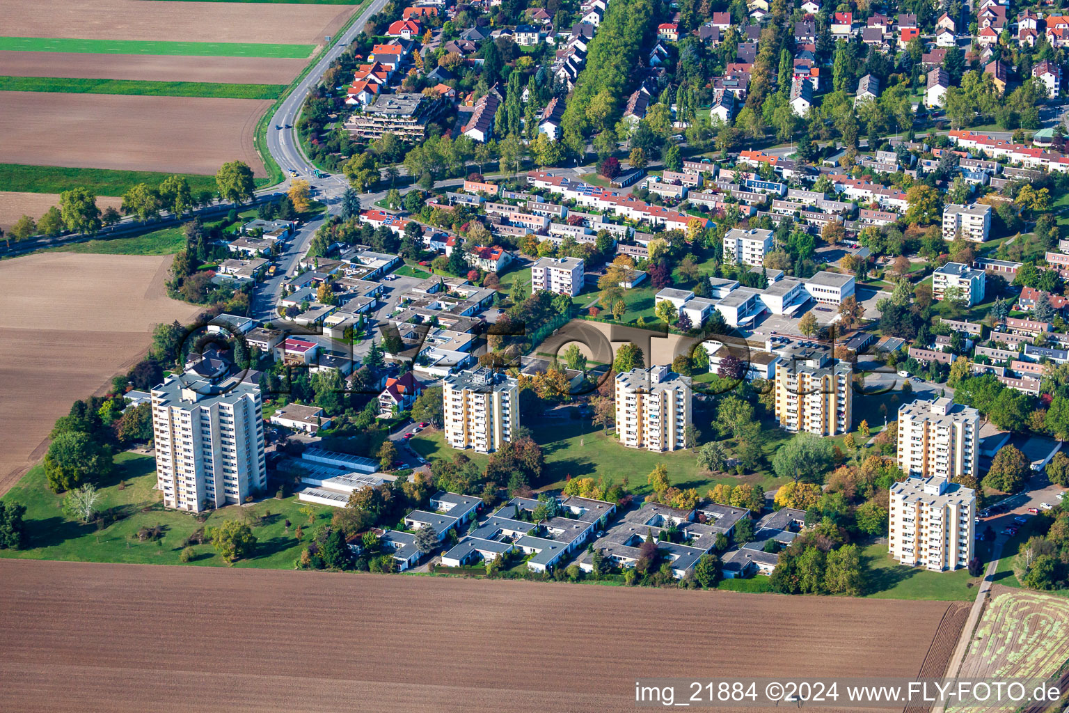 South, Carl-Bosch-Ring in Frankenthal in the state Rhineland-Palatinate, Germany