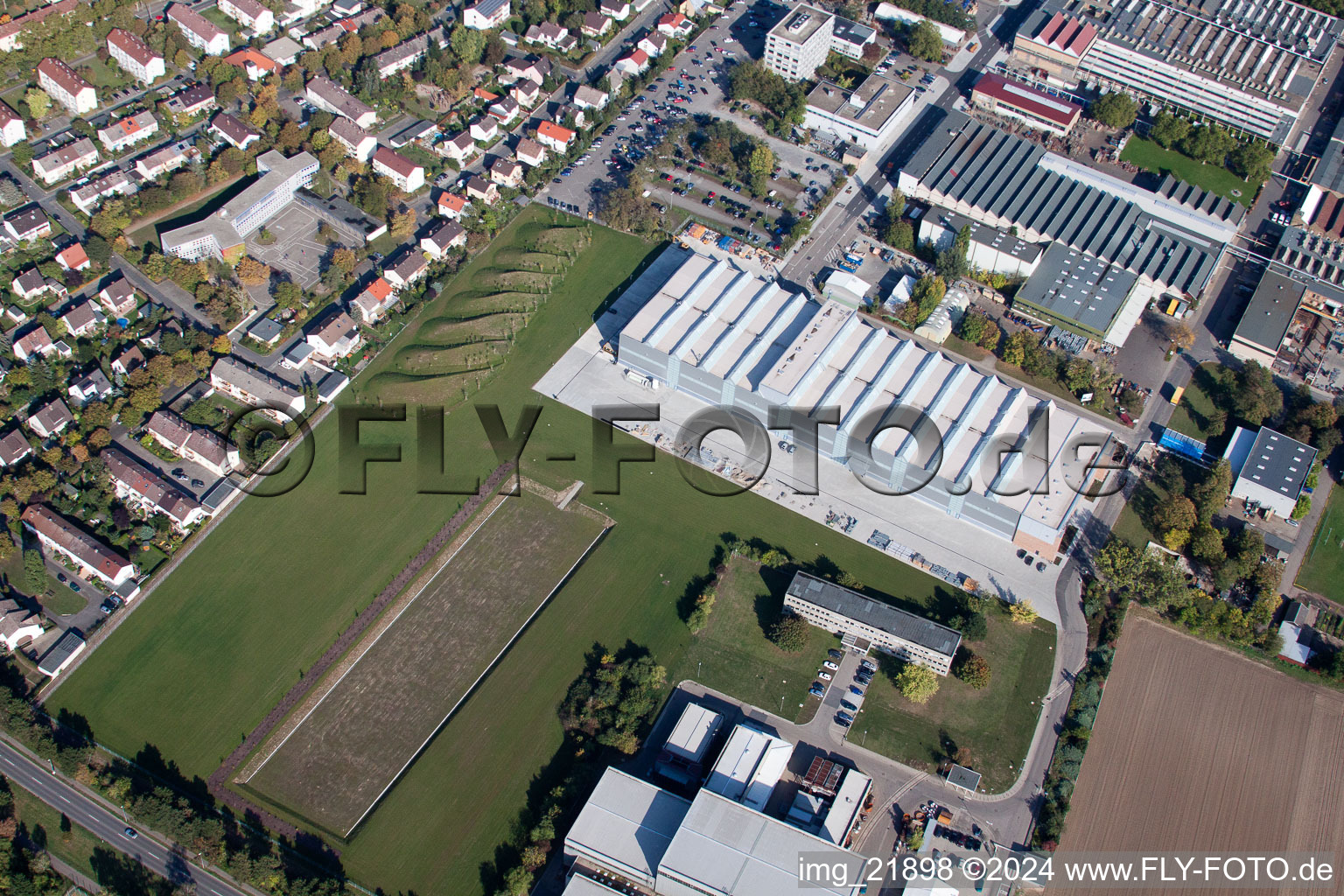 Industrial area N in Frankenthal in the state Rhineland-Palatinate, Germany