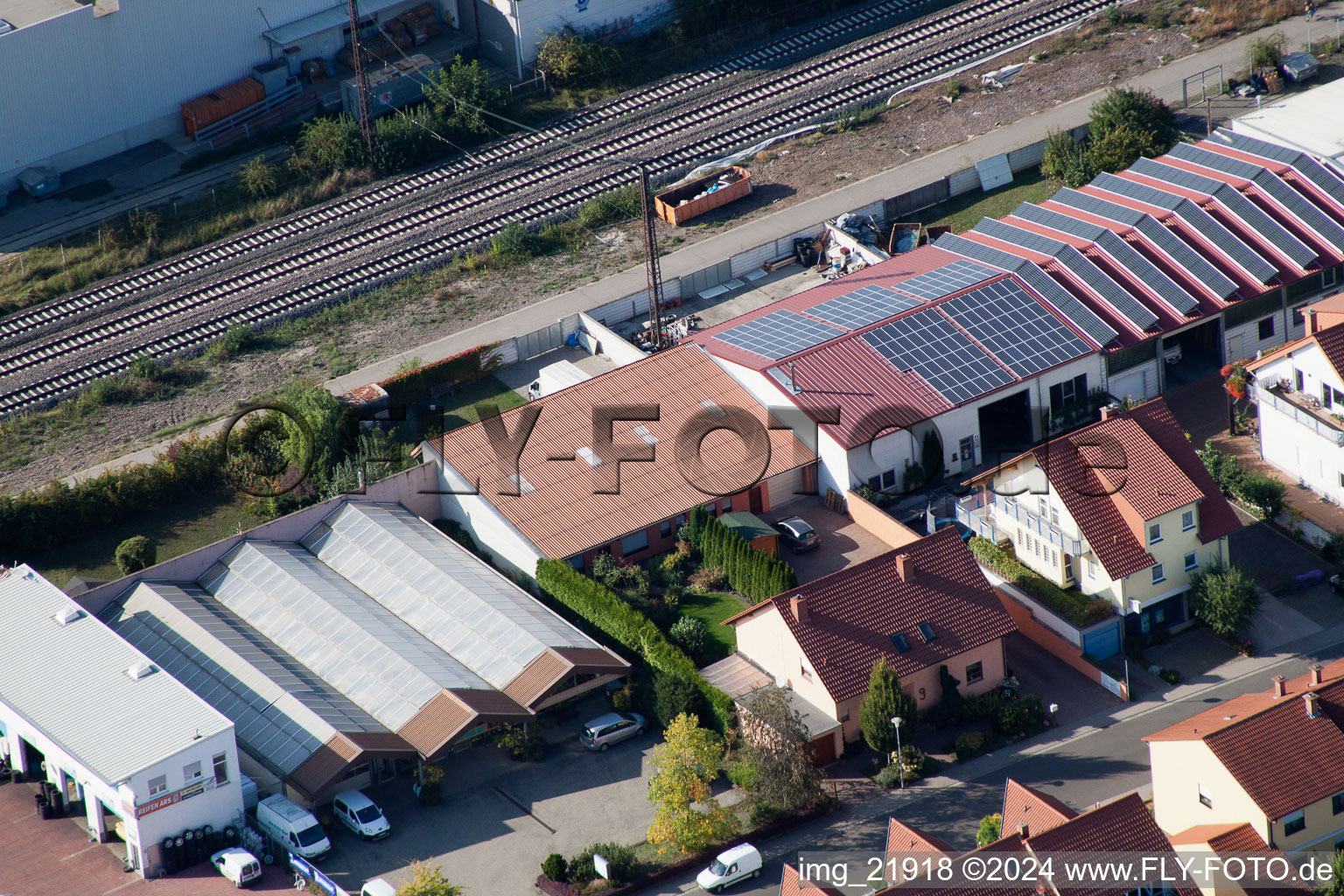 Industrial Estate in the district Bobenheim in Bobenheim-Roxheim in the state Rhineland-Palatinate, Germany