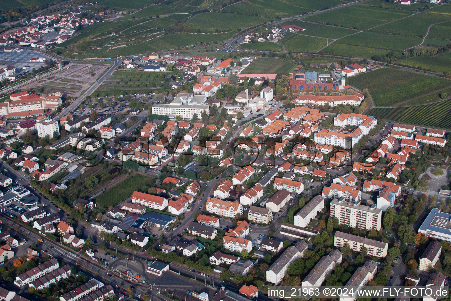 Protestant hospital in the district Pfeffingen in Bad Dürkheim in the state Rhineland-Palatinate, Germany