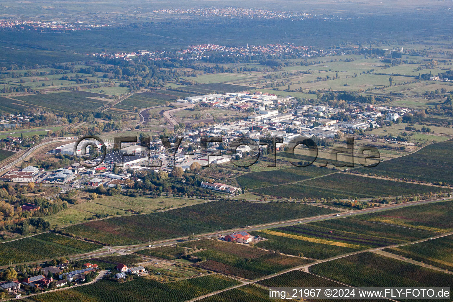 Industrial area O in Bad Dürkheim in the state Rhineland-Palatinate, Germany