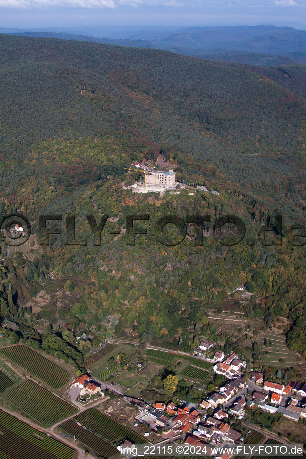 Castle of Schloss Hambacher Schloss in Neustadt an der Weinstrasse in the state Rhineland-Palatinate, Germany