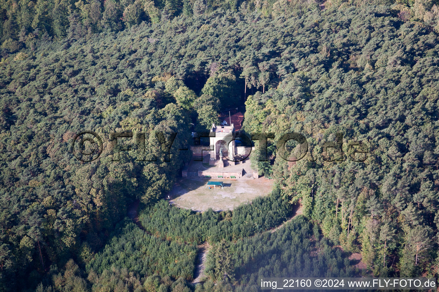 Sankt Martin in the state Rhineland-Palatinate, Germany from a drone