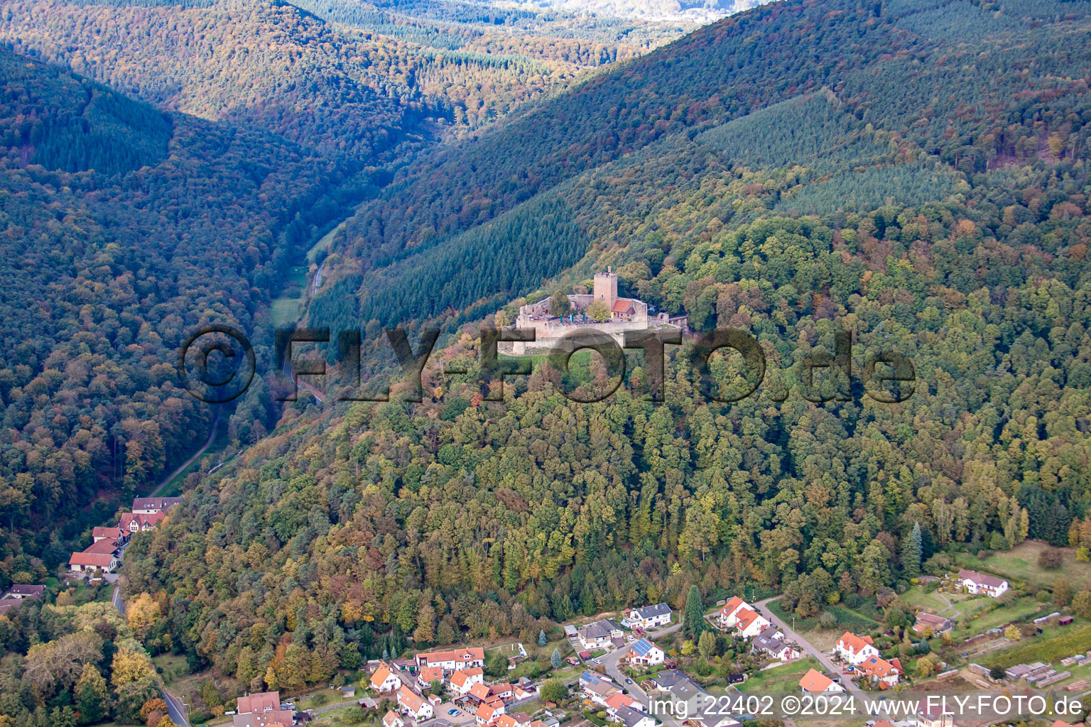 Landeck Ruins in Klingenmünster in the state Rhineland-Palatinate, Germany