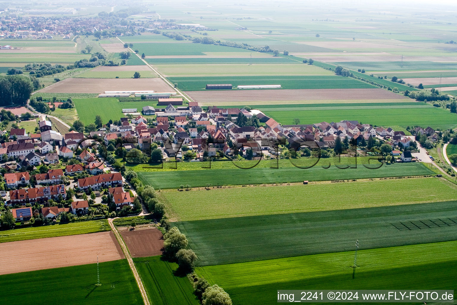 Drone image of District Mörlheim in Landau in der Pfalz in the state Rhineland-Palatinate, Germany