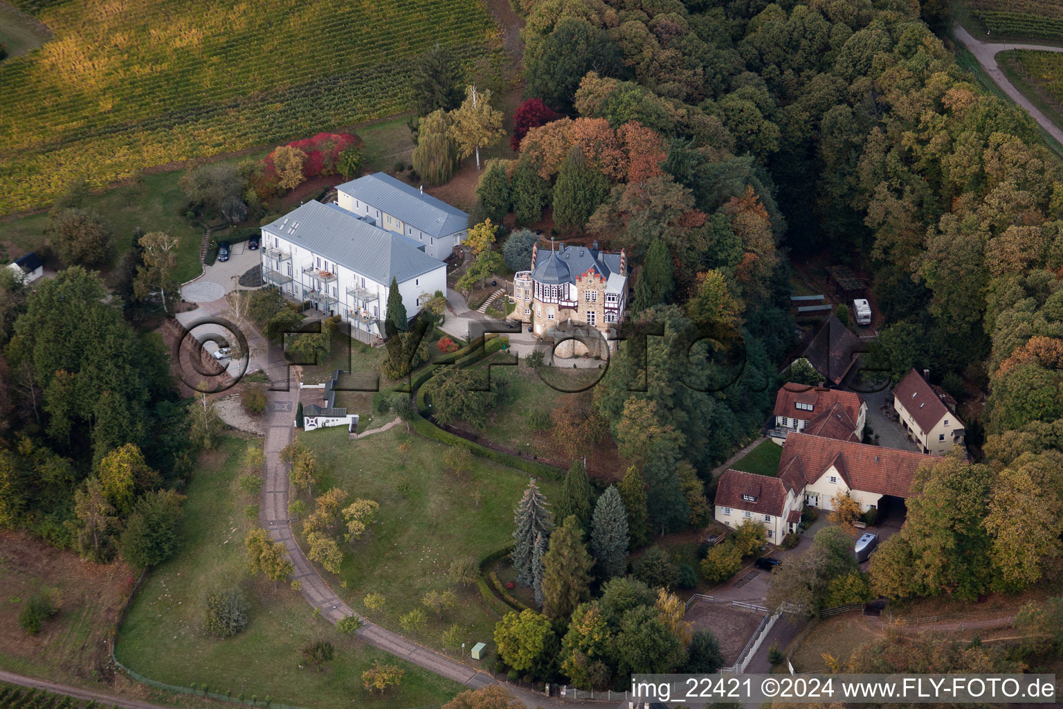 Hospital grounds of the rehabilitation center in Bad Bergzabern in the state Rhineland-Palatinate