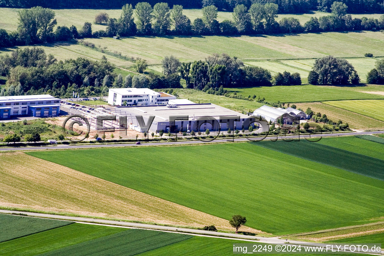 Industrial area West in Herxheim bei Landau in the state Rhineland-Palatinate, Germany