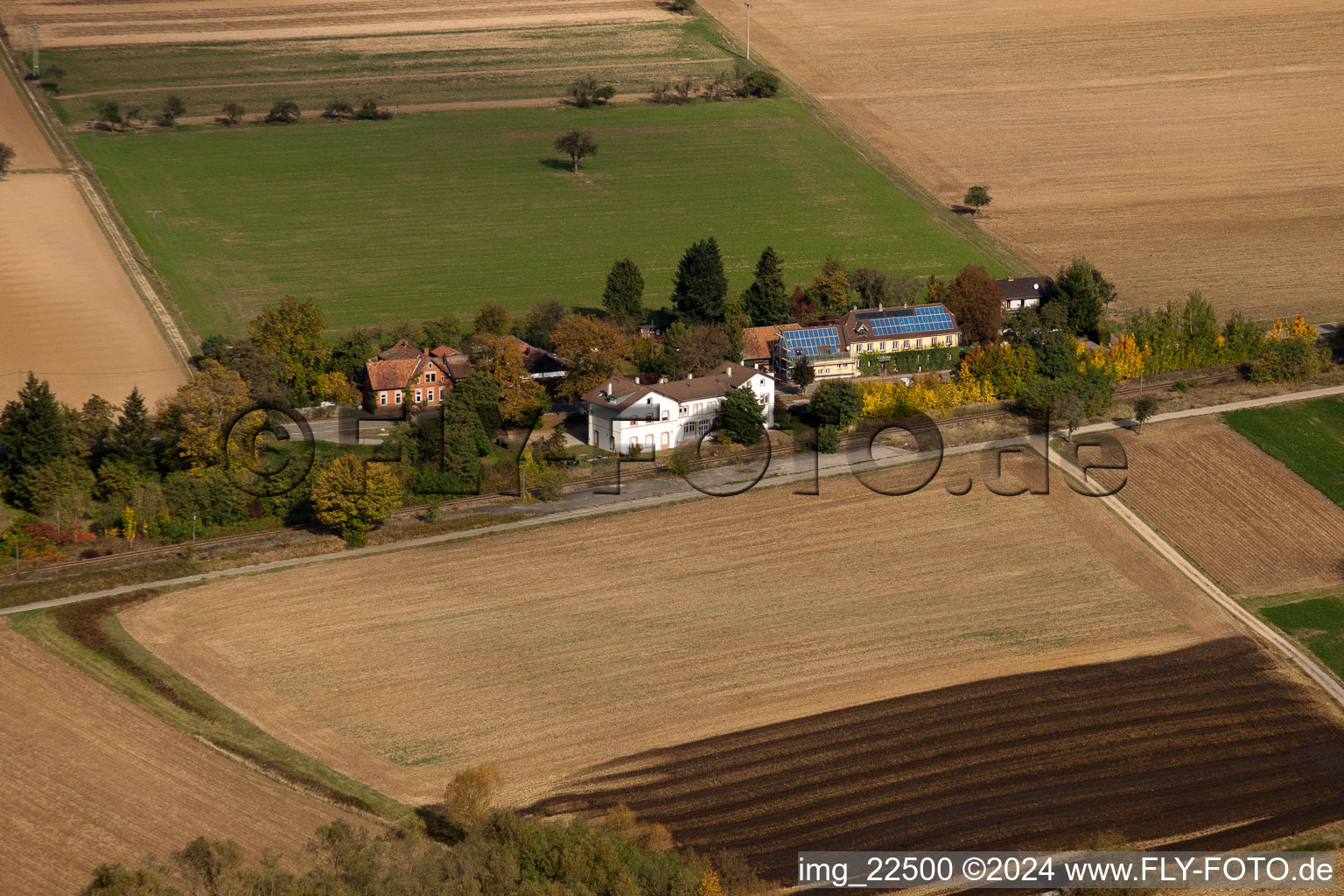 Steinfeld in the state Rhineland-Palatinate, Germany seen from above