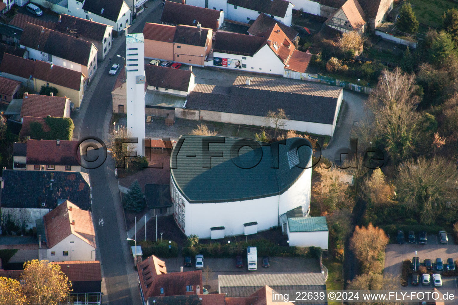 Catholic Church in Wörth am Rhein in the state Rhineland-Palatinate, Germany