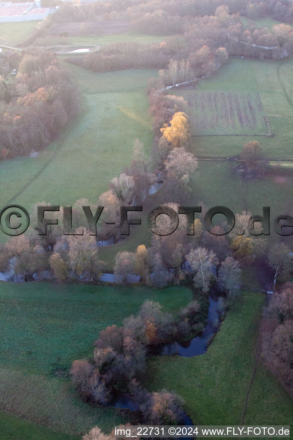 Aerial photograpy of Berg in the state Rhineland-Palatinate, Germany