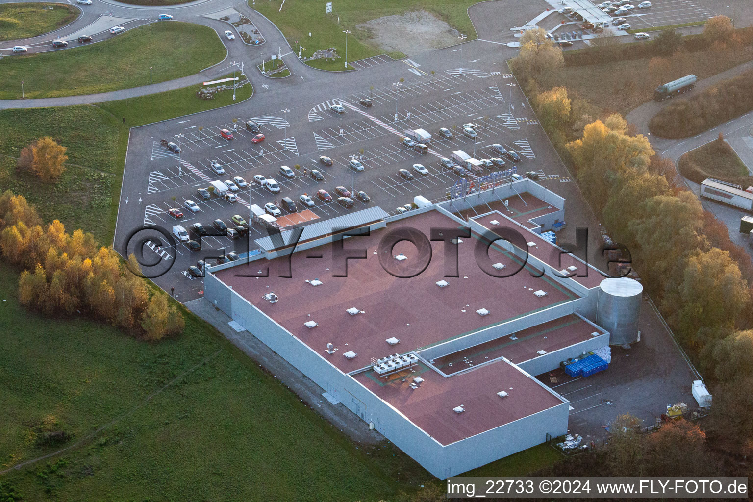 New supermarket in Lauterbourg in the state Bas-Rhin, France