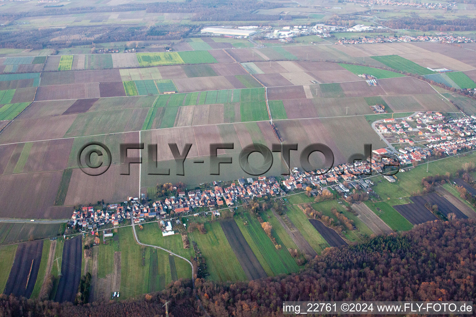 Oblique view of Kandel in the state Rhineland-Palatinate, Germany