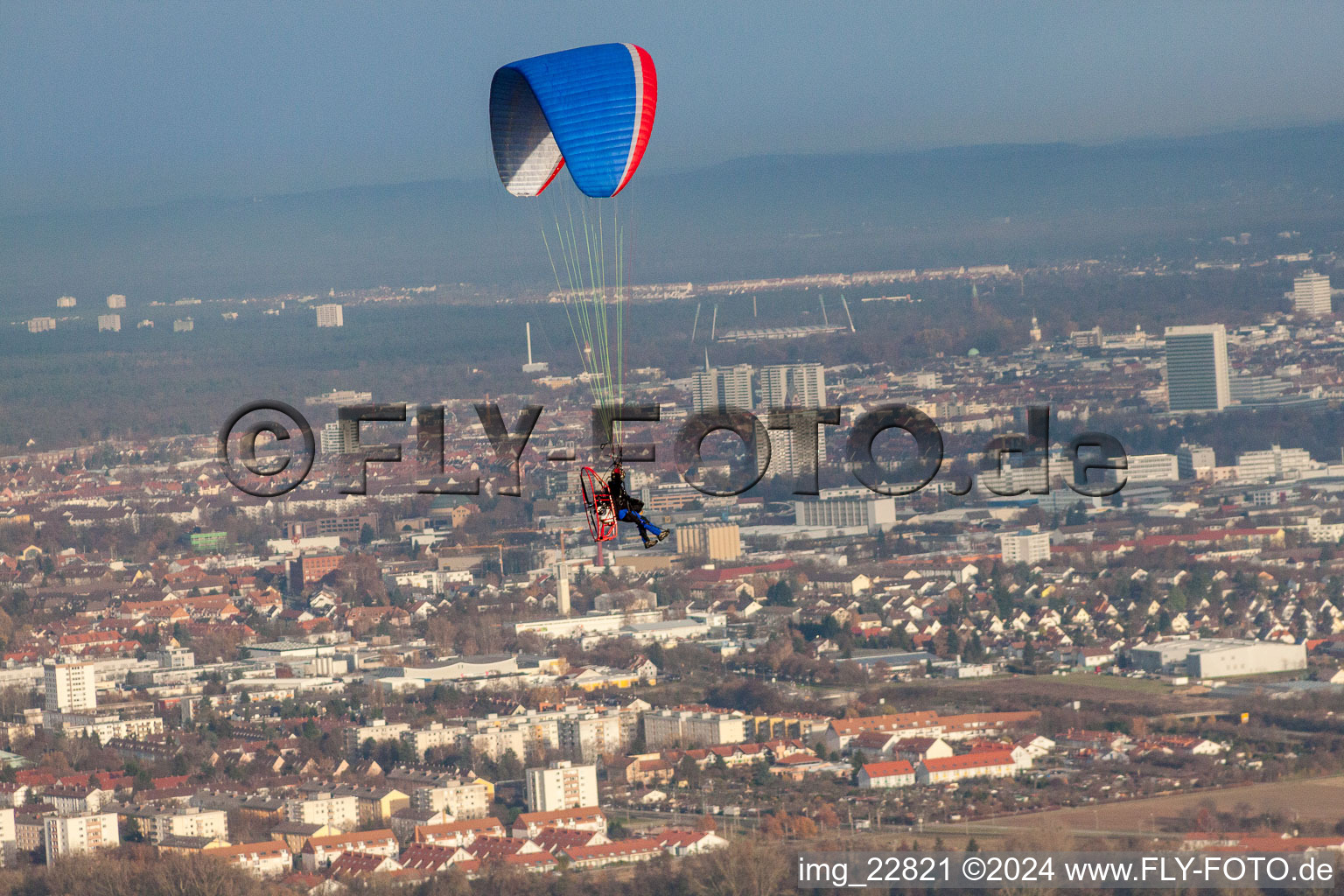 Drone recording of District Forchheim in Rheinstetten in the state Baden-Wuerttemberg, Germany