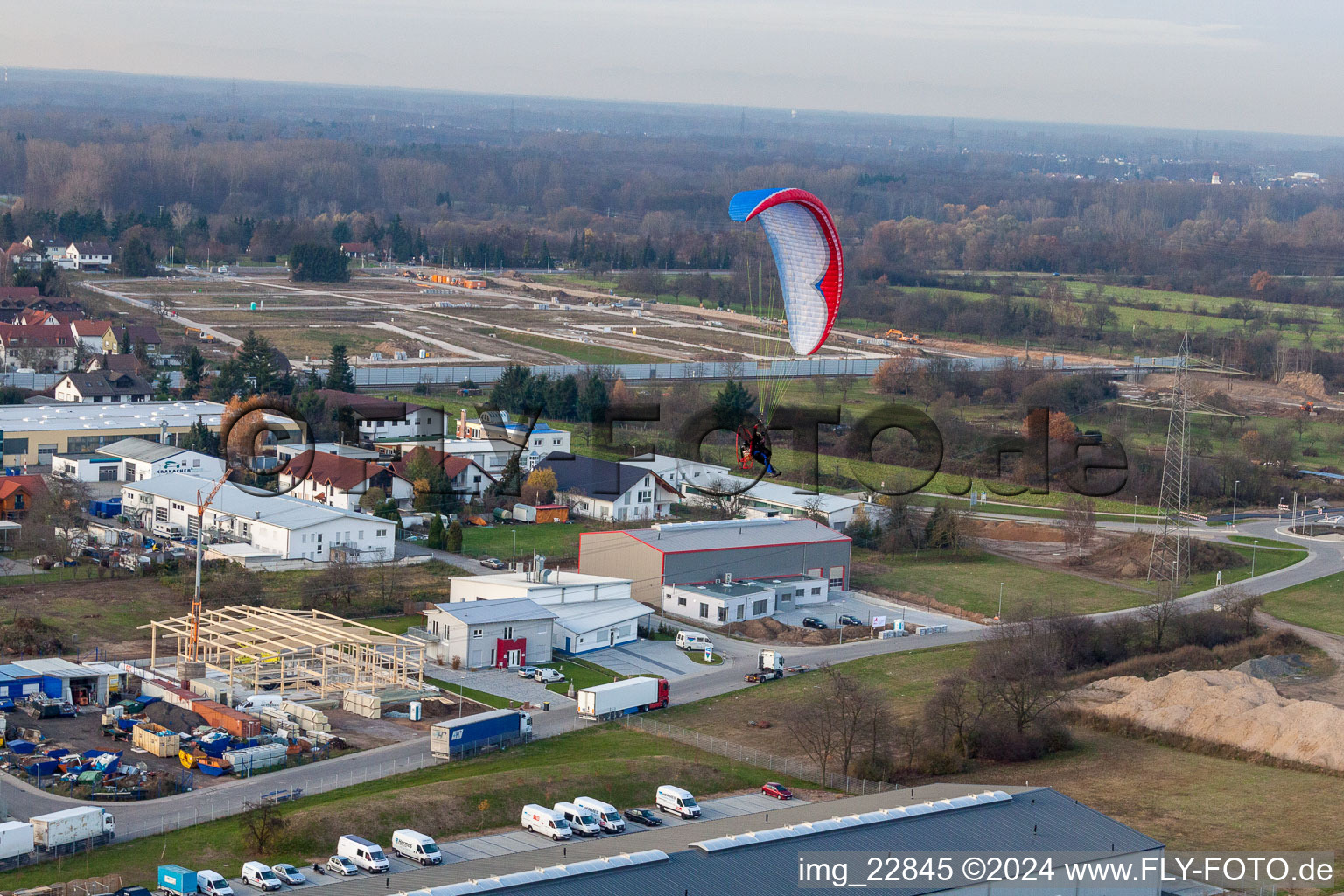 Aerial photograpy of Bietigheim in the state Baden-Wuerttemberg, Germany