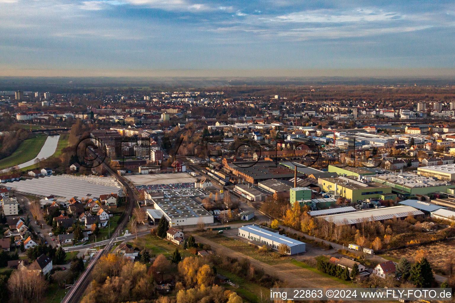 Industriestr in Rastatt in the state Baden-Wuerttemberg, Germany