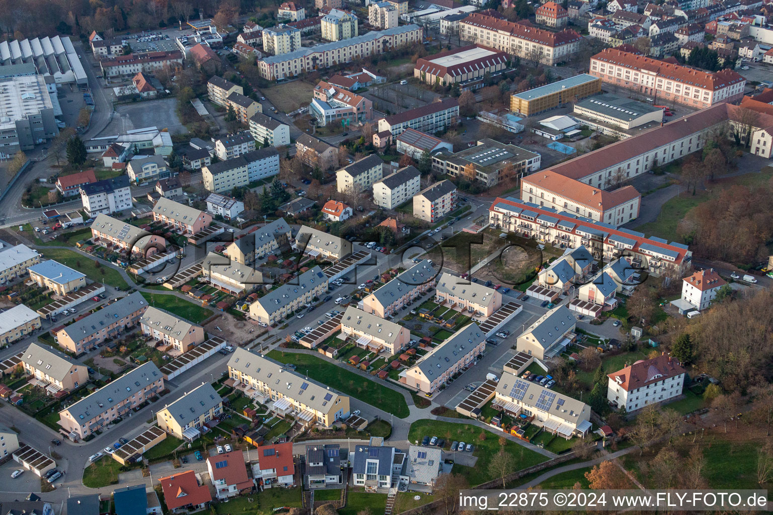 Julius-Wertheimer-Strasse in Rastatt in the state Baden-Wuerttemberg, Germany