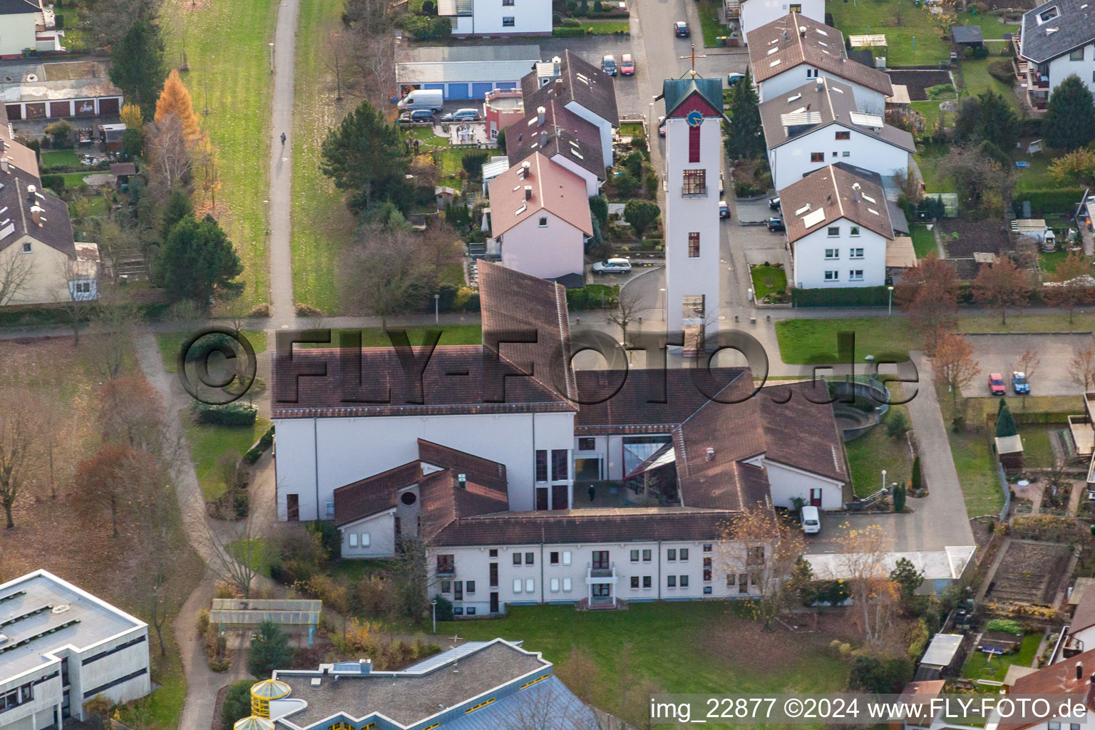 Sacred Heart Parish in Rastatt in the state Baden-Wuerttemberg, Germany