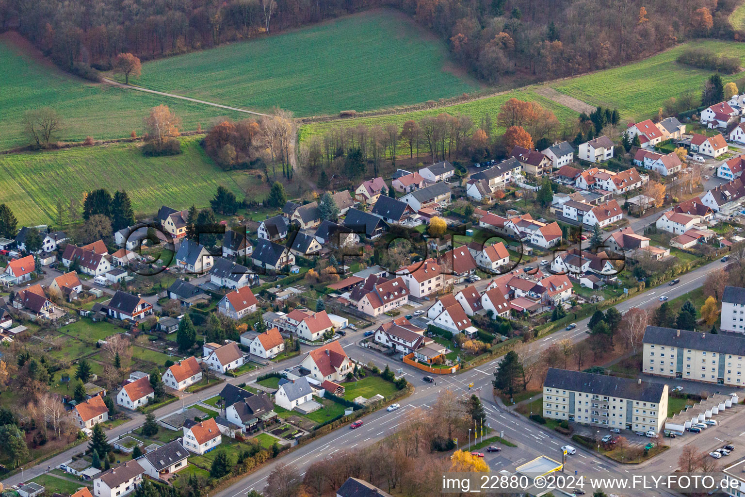 Badener Strasse x Donaustr in Rastatt in the state Baden-Wuerttemberg, Germany