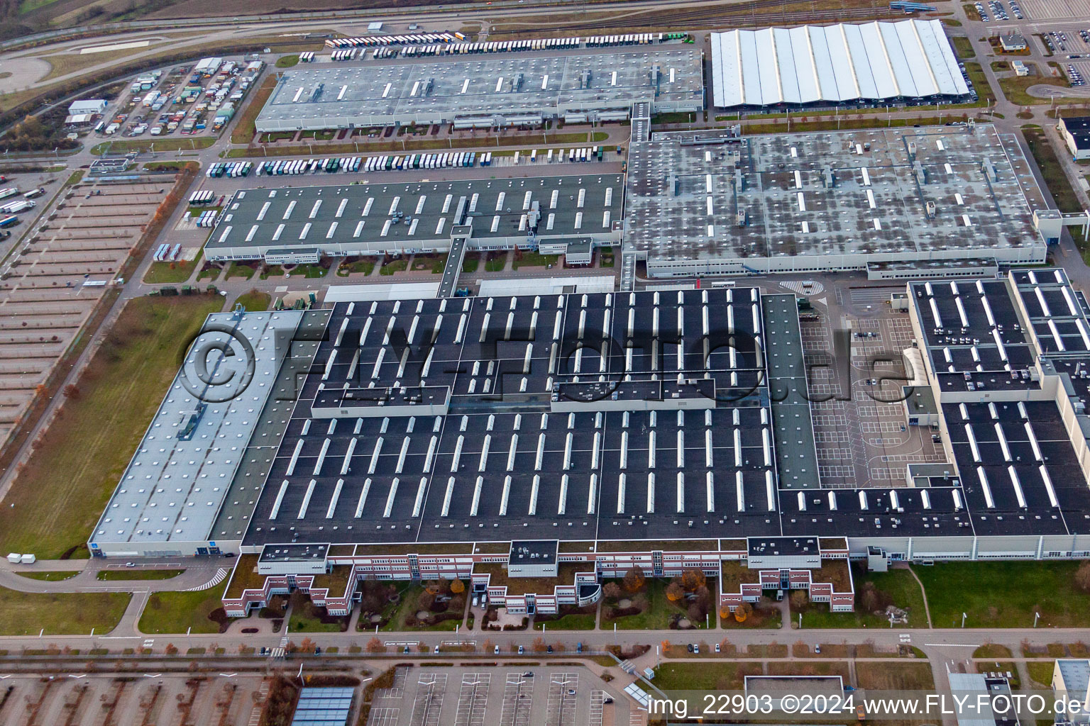 Daimler AG in Rastatt in the state Baden-Wuerttemberg, Germany