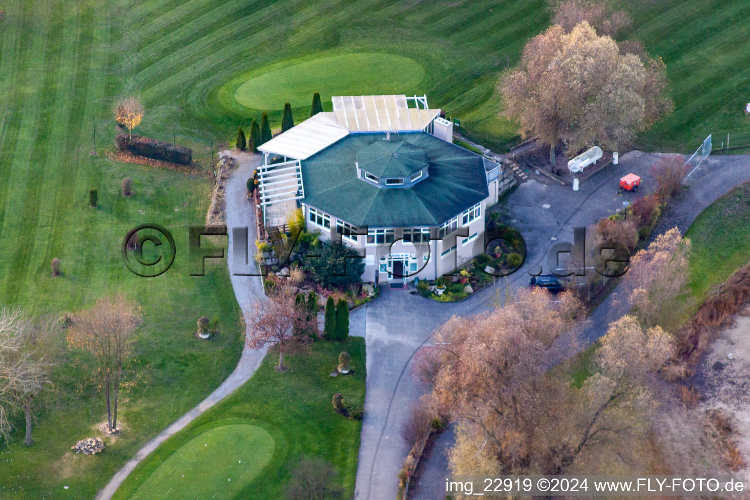 Golfclub Altrhein eV Clubhouse in the district Plittersdorf in Rastatt in the state Baden-Wuerttemberg, Germany