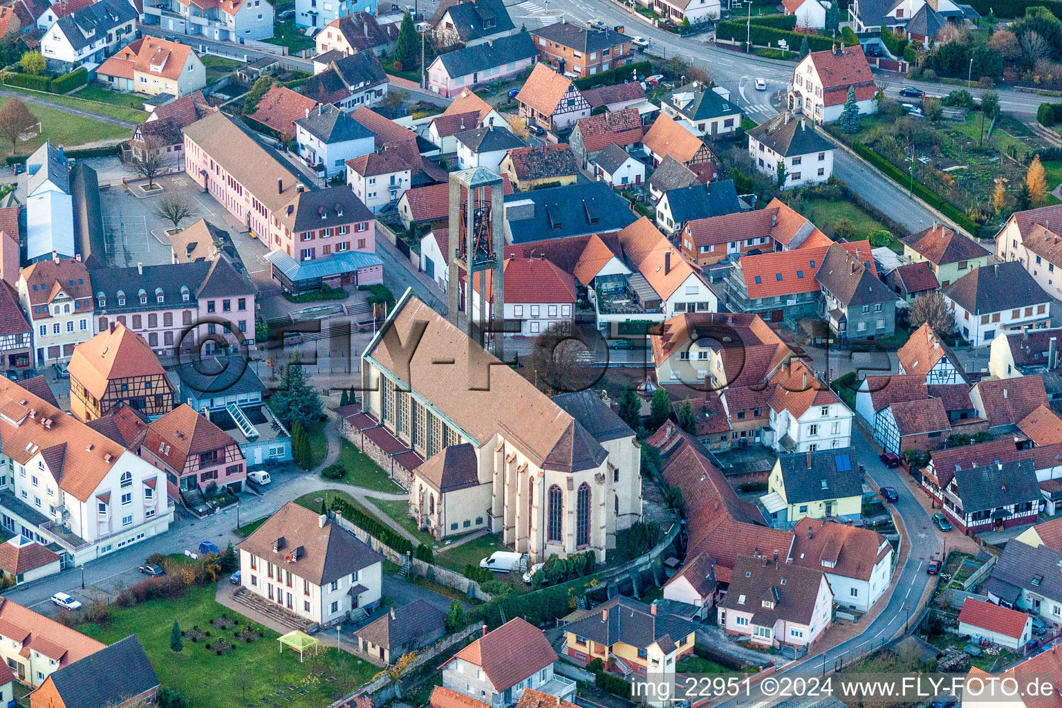 Church building Eglise de Seltz in Seltz in Grand Est, France