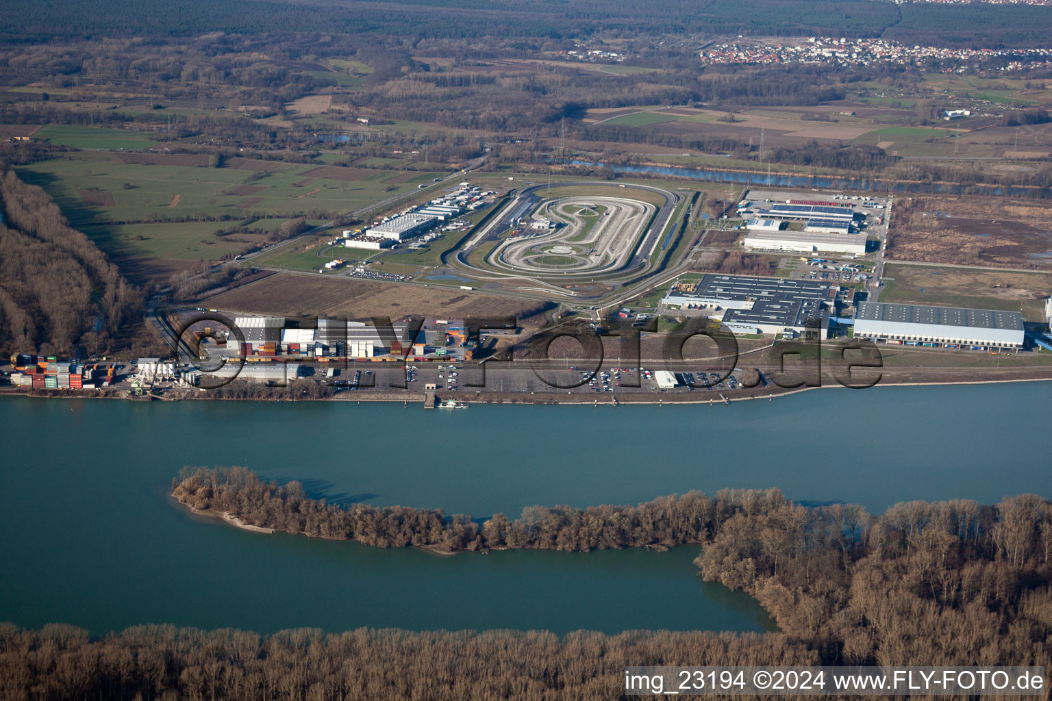 Oberwald Industrial Area in the district Maximiliansau in Wörth am Rhein in the state Rhineland-Palatinate, Germany