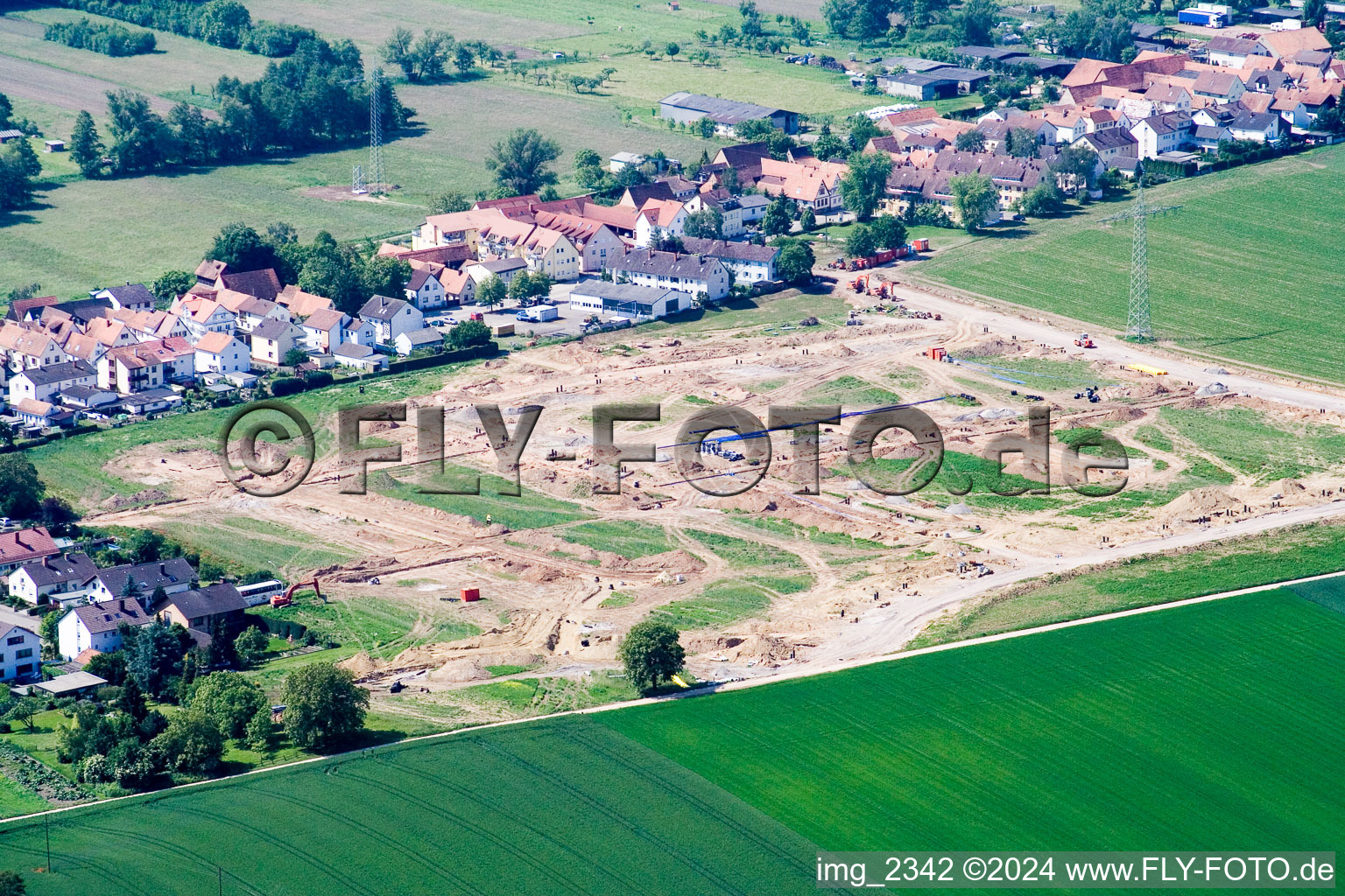 New development area in Kandel in the state Rhineland-Palatinate, Germany