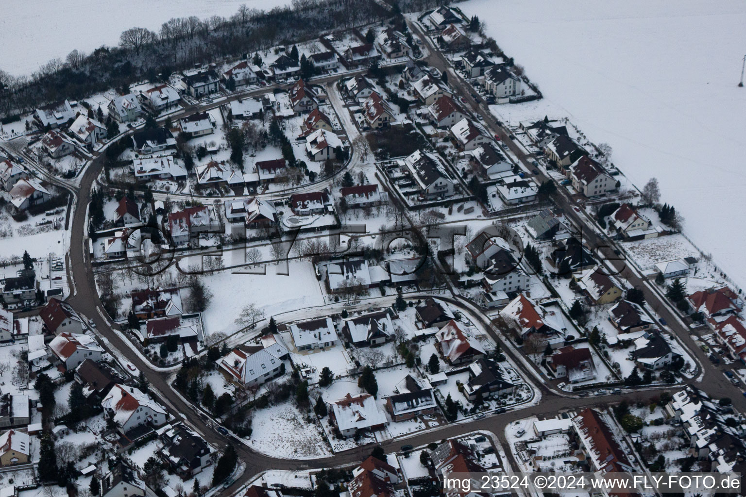 Castle Ring in Kandel in the state Rhineland-Palatinate, Germany out of the air