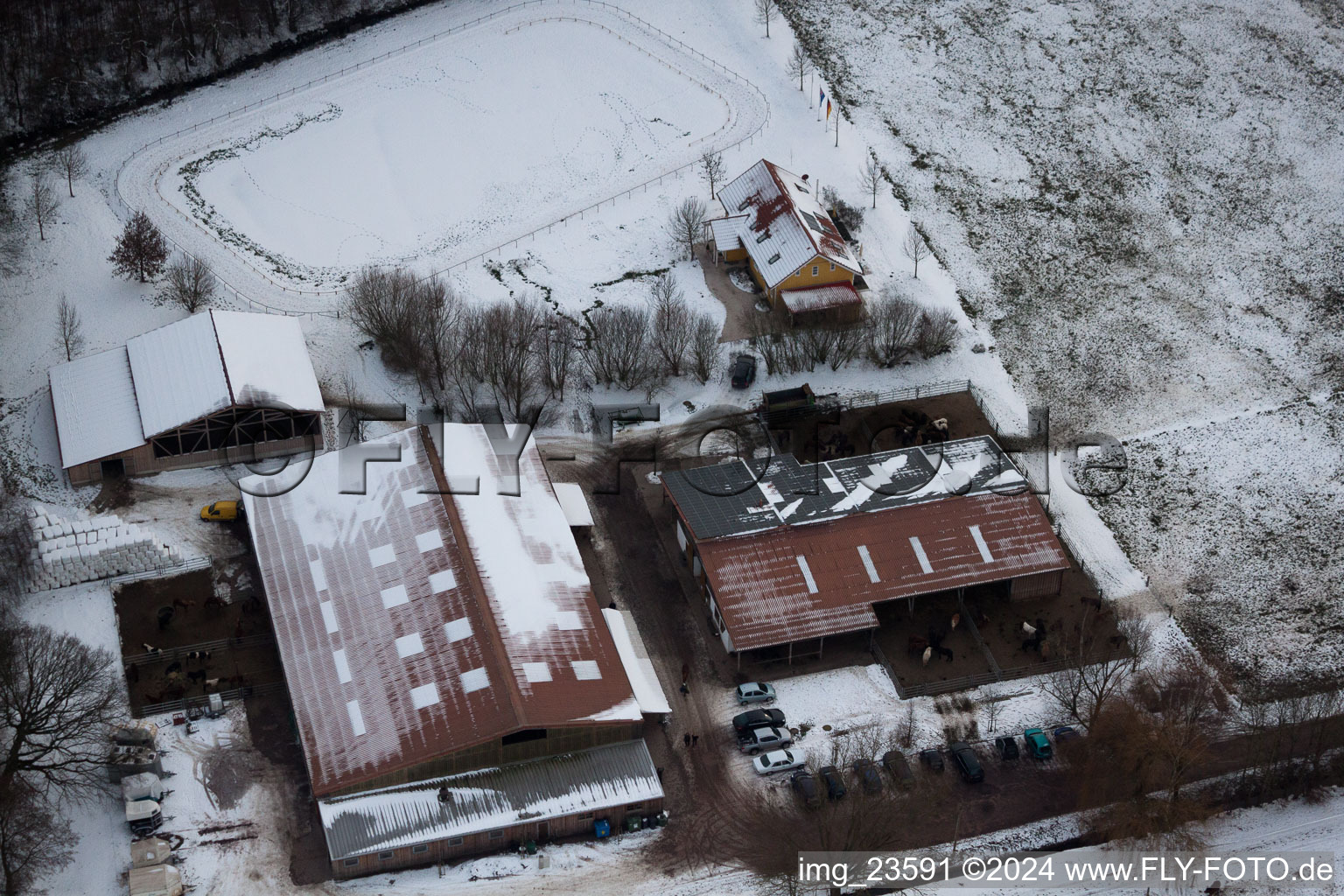 Freckenfeld in the state Rhineland-Palatinate, Germany out of the air