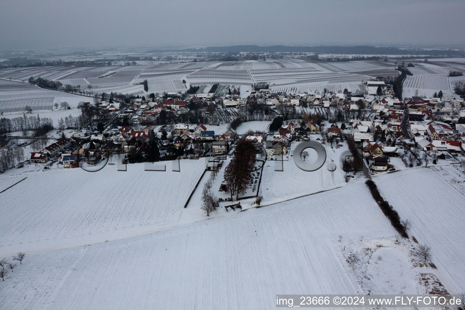 Aerial photograpy of Dierbach in the state Rhineland-Palatinate, Germany