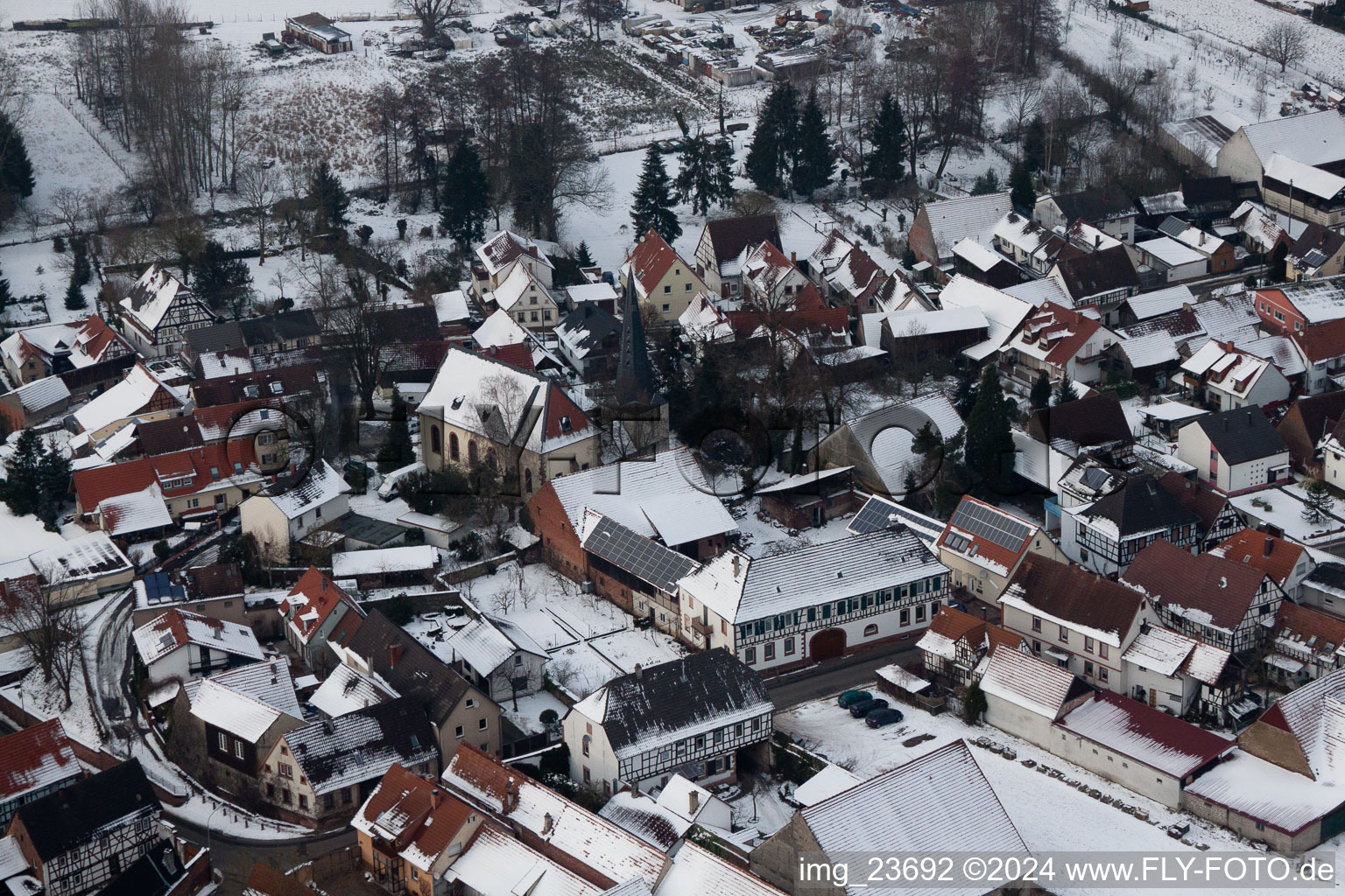 Barbelroth in the state Rhineland-Palatinate, Germany from the plane