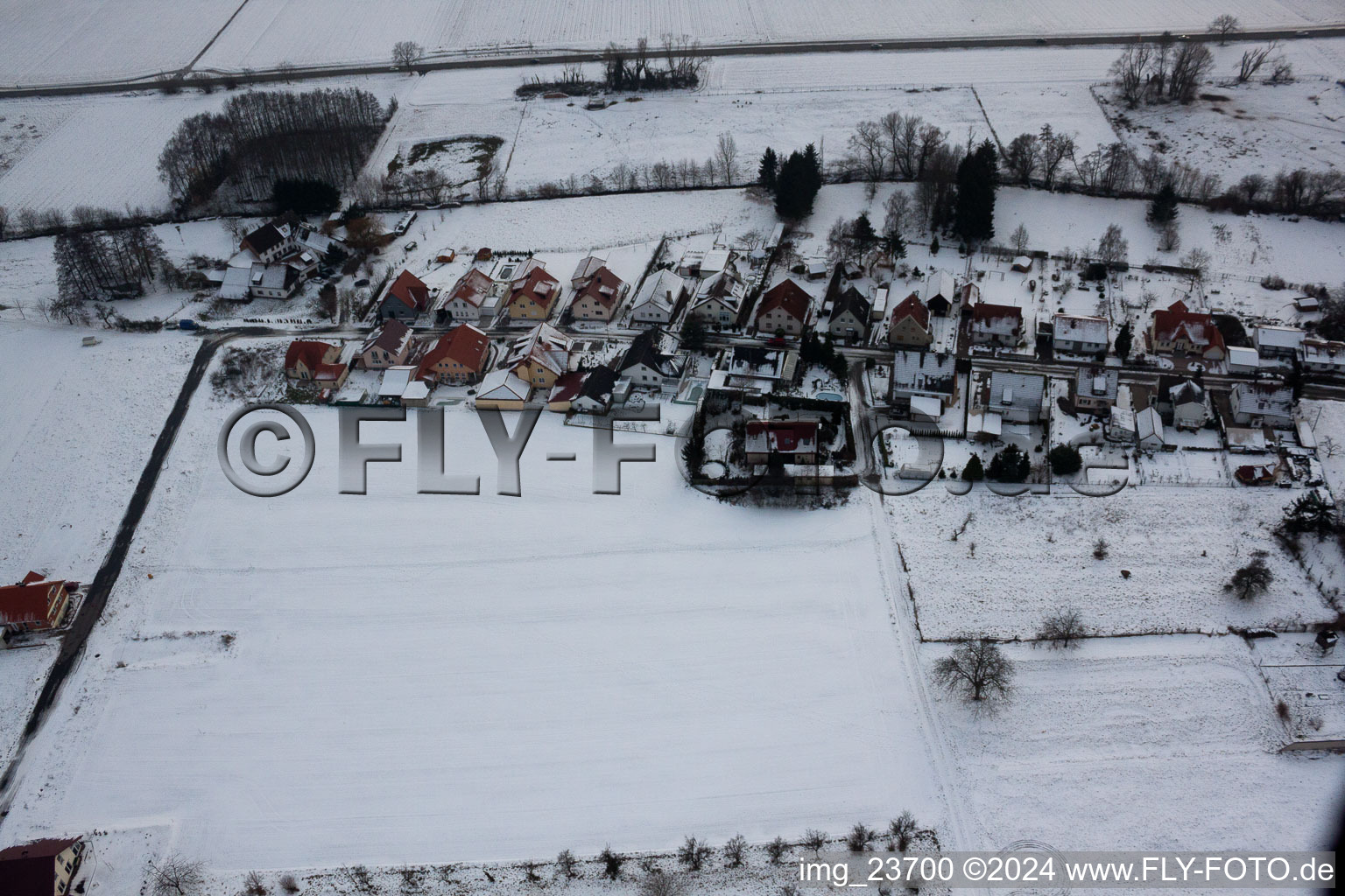 Barbelroth in the state Rhineland-Palatinate, Germany seen from a drone