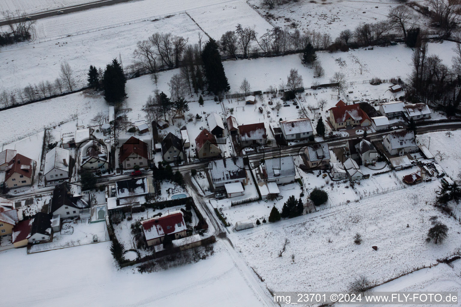 Aerial view of Barbelroth in the state Rhineland-Palatinate, Germany