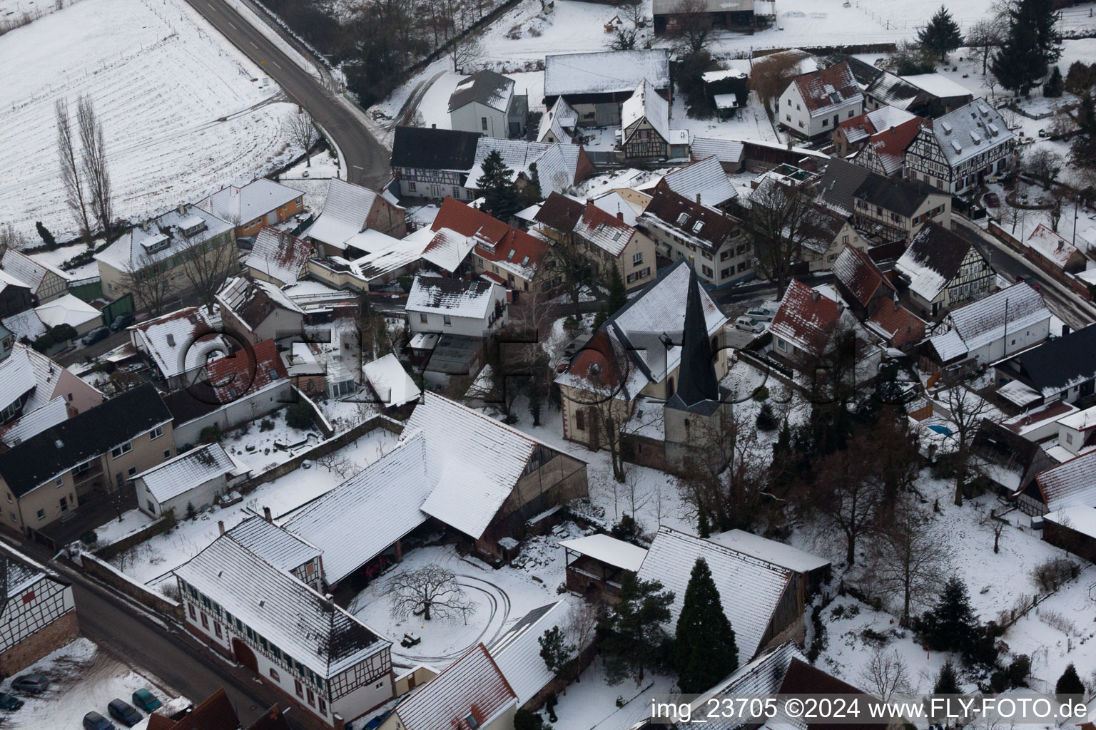 Barbelroth in the state Rhineland-Palatinate, Germany out of the air