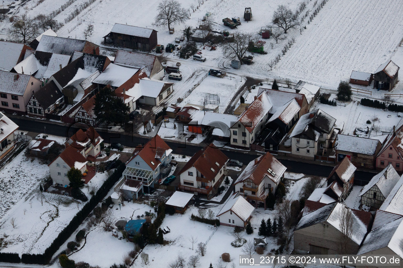 Hergersweiler in the state Rhineland-Palatinate, Germany out of the air