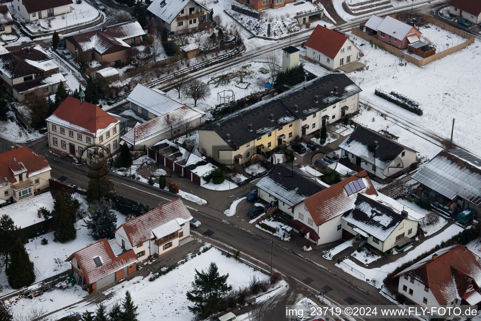 Hergersweiler in the state Rhineland-Palatinate, Germany viewn from the air