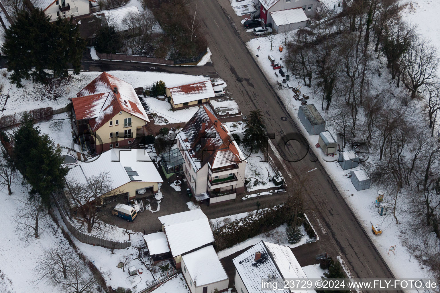 Hergersweiler in the state Rhineland-Palatinate, Germany out of the air