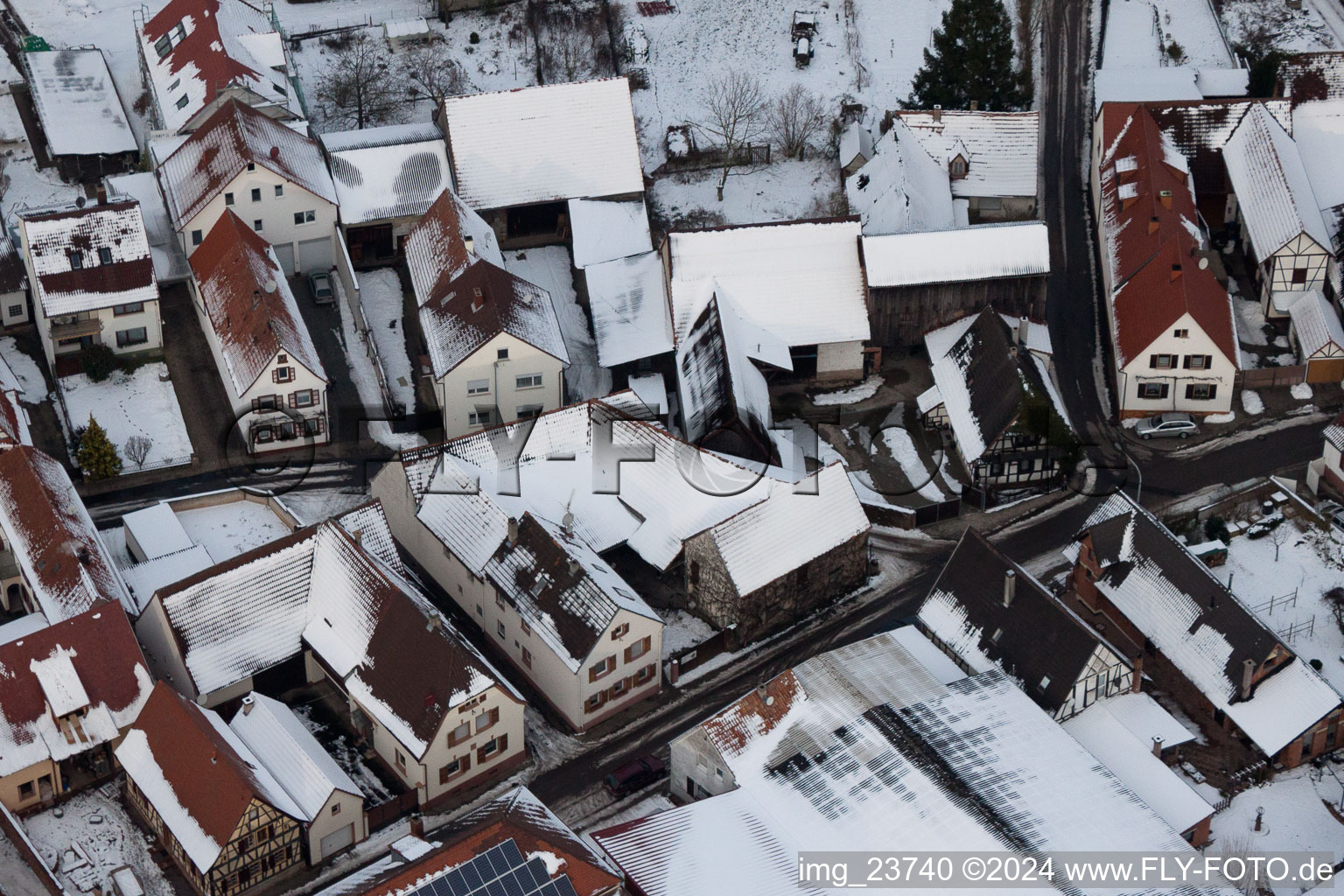 Winden in the state Rhineland-Palatinate, Germany from the drone perspective