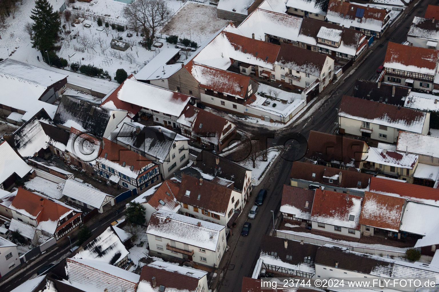 Aerial photograpy of Winden in the state Rhineland-Palatinate, Germany