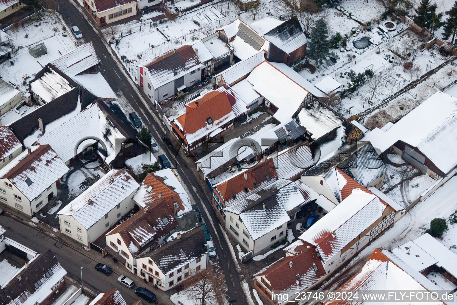 Winden in the state Rhineland-Palatinate, Germany from above