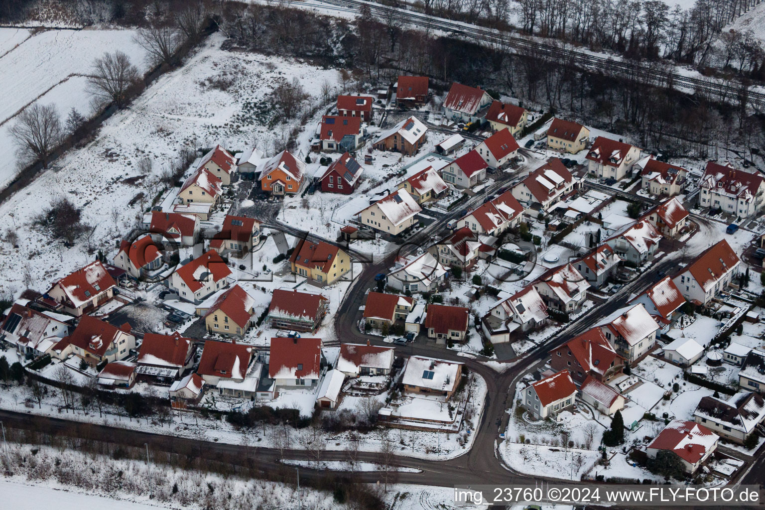 Winden in the state Rhineland-Palatinate, Germany from a drone