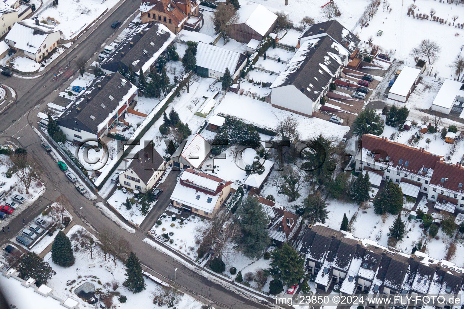 Kandel in the state Rhineland-Palatinate, Germany from the drone perspective