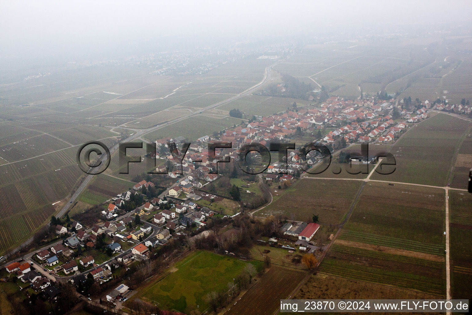 District Mörzheim in Landau in der Pfalz in the state Rhineland-Palatinate, Germany from a drone