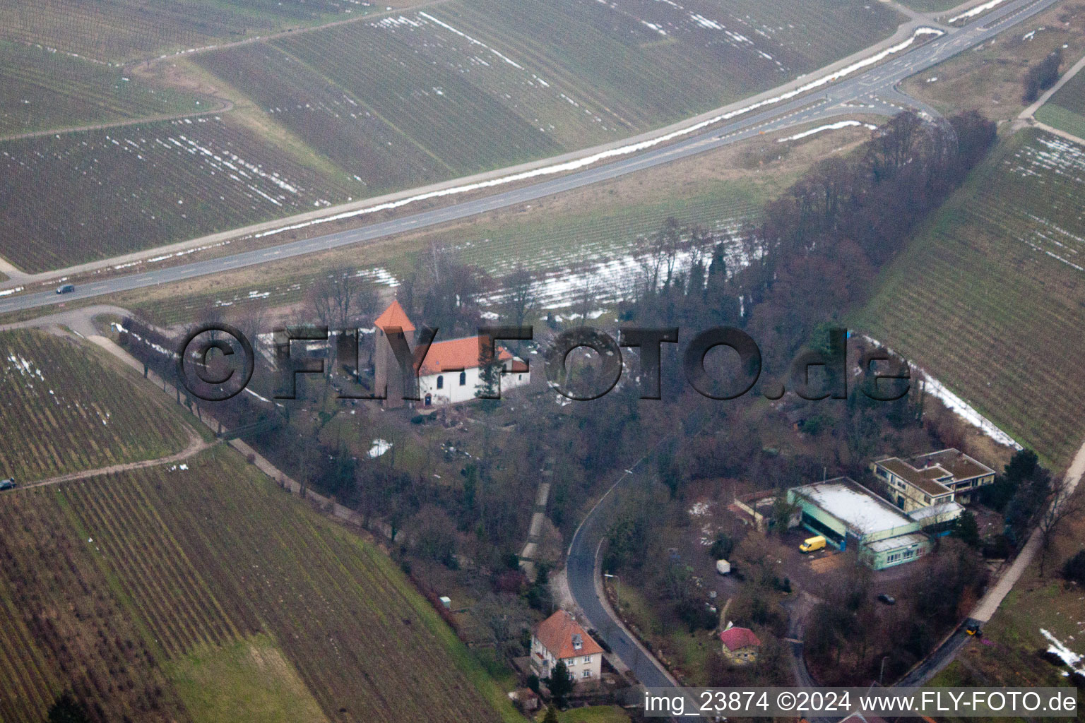 Aerial photograpy of District Wollmesheim in Landau in der Pfalz in the state Rhineland-Palatinate, Germany