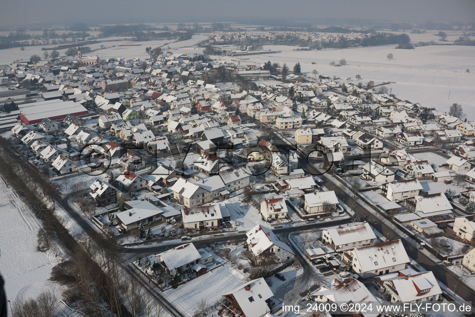 Neupotz in the state Rhineland-Palatinate, Germany out of the air