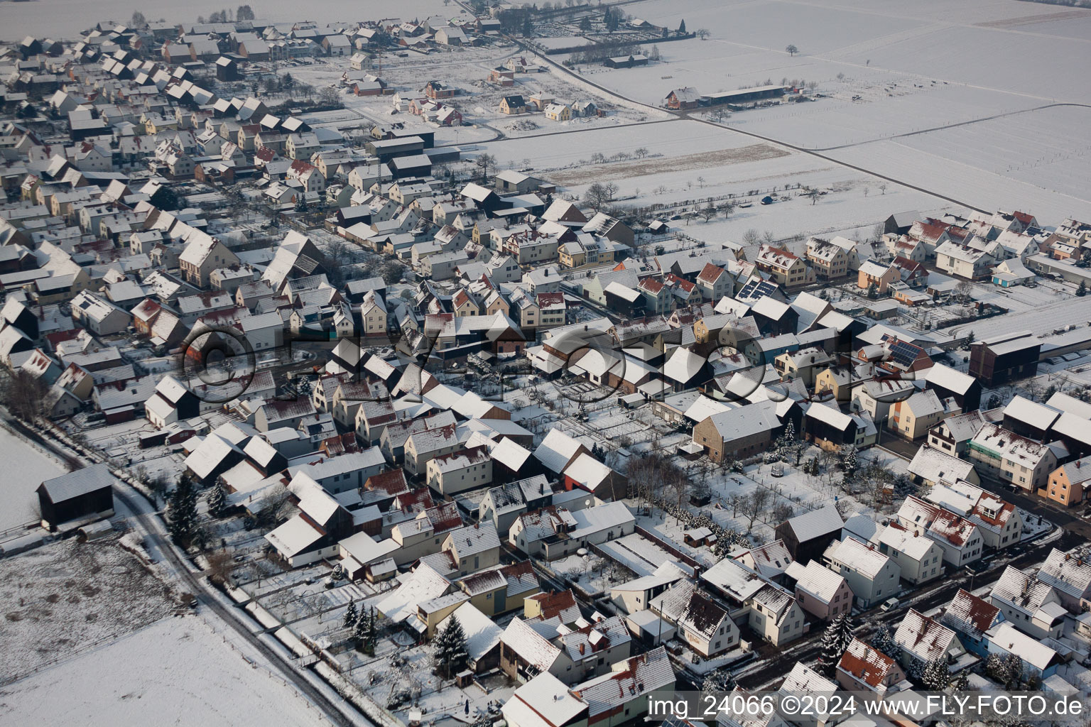 Hatzenbühl in the state Rhineland-Palatinate, Germany from the drone perspective