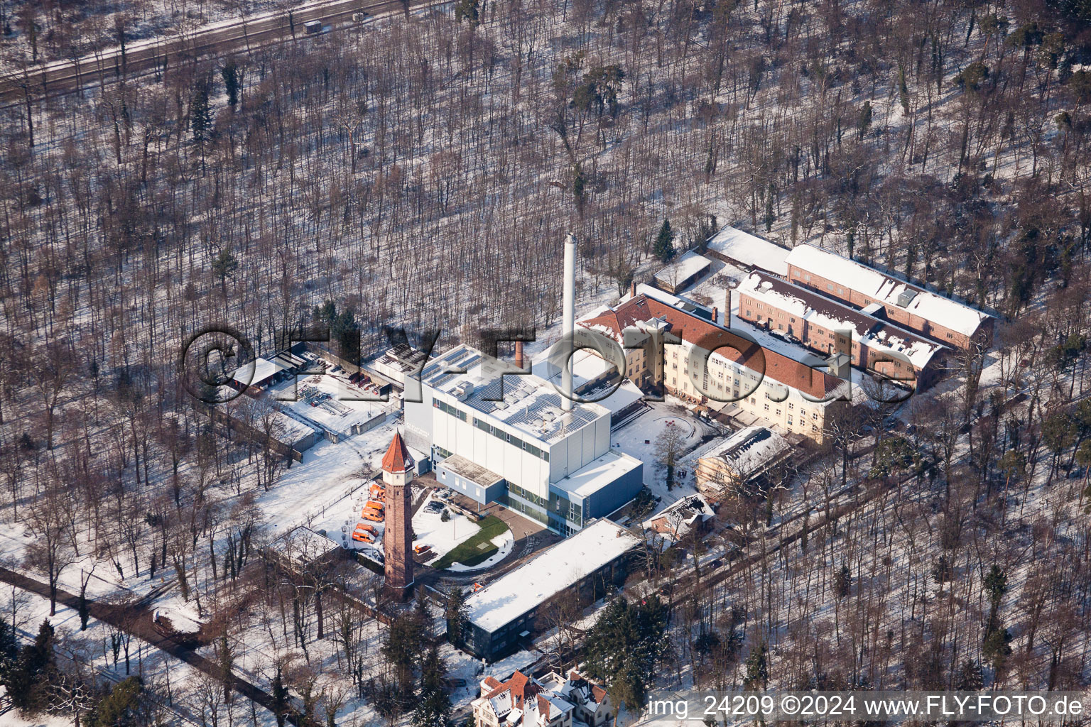 Aerial photograpy of State Majolica Manufactory in the district Innenstadt-West in Karlsruhe in the state Baden-Wuerttemberg, Germany